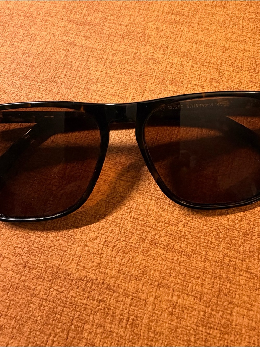 John Jacobs Tortoiseshell Square Sunglass Frames Only Size 57-15-145